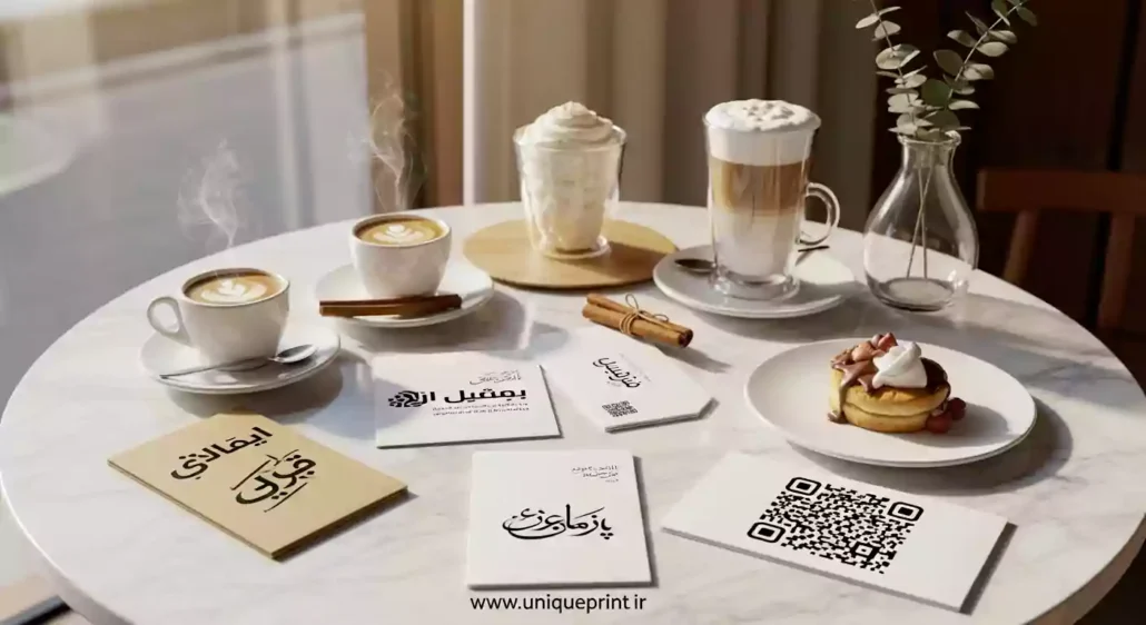 چاپ زیر بشقابی کافه رستوران
