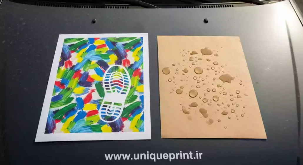 چاپ کاغذ کف پایی کارواش