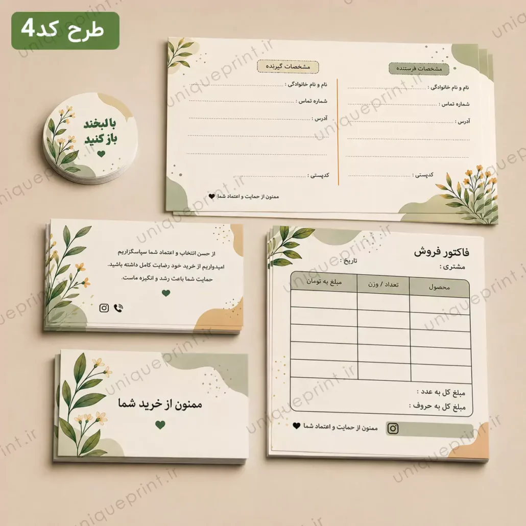 پک چاپی آنلاین شاپ سبز