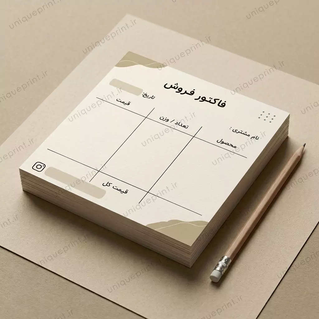 پک چاپی آنلاین شاپ طرح مینیمال